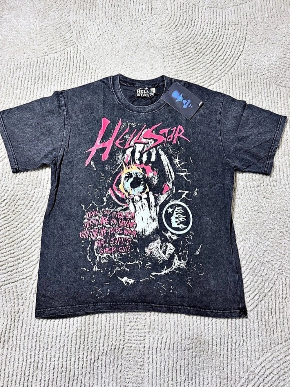 Hellstar Brainwashed T-Shirt Black & Pink NWT